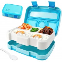 Качественный ланч-бокс на 5 герметичных секций Light 920 мл, голубой