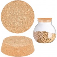Натуральна конусна пробка для банок і пляшок Cork 55х63 мм (набір 2 шт.)