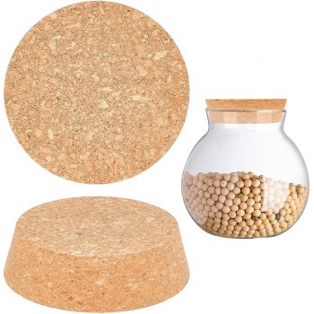 Натуральна конусна пробка для банок і пляшок Cork 55х63 мм  (набір 2 шт.)