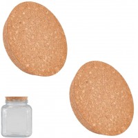 Натуральна конусна пробка для банок і пляшок Cork 75х83 мм (набір 2 шт.)