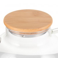 Бамбукова кришка Bamboo з металевим дном для чашок і чайників 7 см