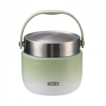 Вакуумний металевий термос для їжі 1.5 л Delicate з подвійними стінками - зберігає тепло до 8 годин