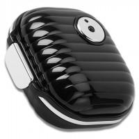 Органайзер для таблеток - вместительная таблетница Style на 7 отделений, размер S, черная