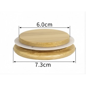 Маленька бамбукова кришка Bamboo XS, внутрішній діаметр - 6 см