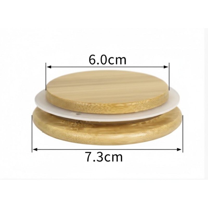 Маленька бамбукова кришка Bamboo XS, внутрішній діаметр - 6 см