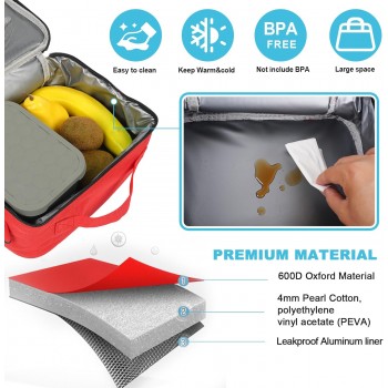 Детская термосумка, ланч бег в школу для еды с собой 5 л, Покемон