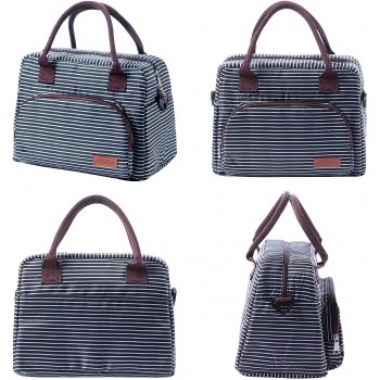 Термосумка для ланчей с ремешком, водонепроницаемая, для работы, школы и пикника Heo 10 л, синяя