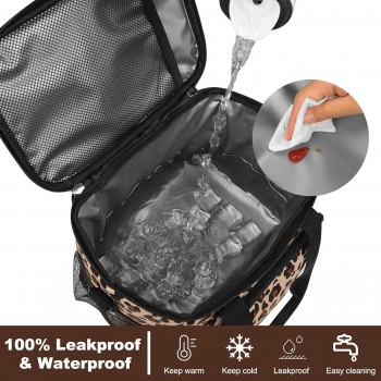 Большая термосумка, сумка холодильник для пикника Nord 15л, леопардовая