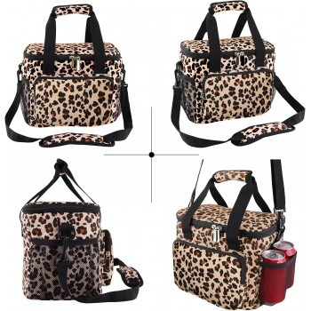 Большая термосумка, сумка холодильник для пикника Nord 15л, леопардовая