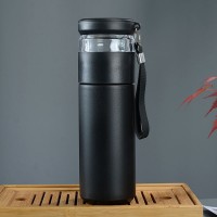 Термос для заваривания чая 500 мл с инфузером Infuza, черный