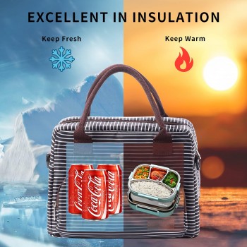 Термосумка для ланчей с ремешком, водонепроницаемая, для работы, школы и пикника Heo 10 л, синяя