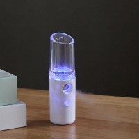 Увлажнитель для лица с аккумулятором, портативный мини аромараспылитель 30 мл для ухода за кожей Nano, белый