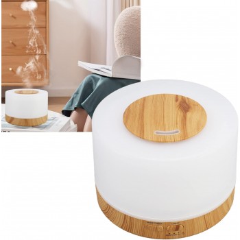 Увлажнитель воздуха - аромадиффузор AromaWood 500 мл - ультразвуковой, LED 7 цветов, с пультом, автостоп