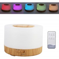 Увлажнитель воздуха - аромадиффузор AromaWood 500 мл - ультразвуковой, LED 7 цветов, с пультом, автостоп