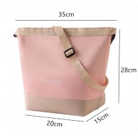 Термосумка для еды и напитков 2в1, регулируемая 10/5 л, ланч-бег трансформер Tiffin Food, серая