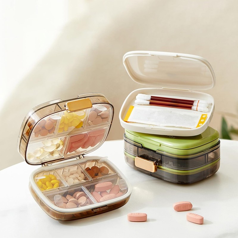 Органайзер для таблеток TravelBox 10 - герметичная таблетница с 10 отделениями