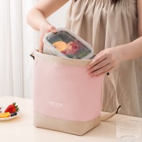 Термосумка для еды и напитков 2в1, регулируемая 10/5 л, ланч-бег трансформер Tiffin Food, розовая