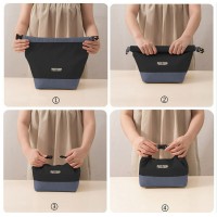 Термосумка для еды и напитков 2в1, регулируемая 10/5 л, ланч-бег трансформер Tiffin Food, серая