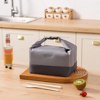 Термосумка для еды и напитков 2в1, регулируемая 10/5 л, ланч-бег трансформер Tiffin Food, серая