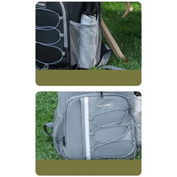 Терморюкзак Cooler Backpack 20 л мягкая сумка-холодильник для пикника, кемпинга, серый