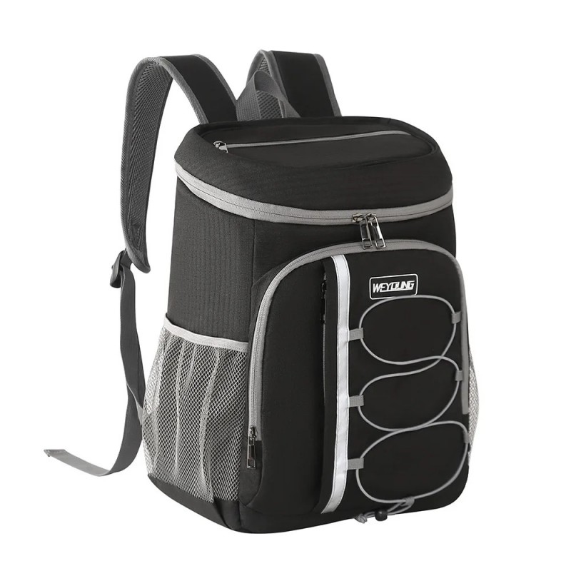 Терморюкзак Cooler Backpack 20 л мягкая сумка-холодильник для пикника, кемпинга, черный