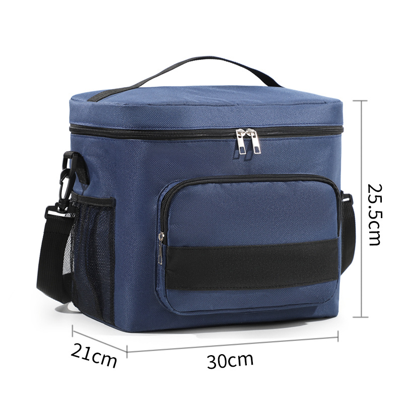 Большая термосумка-холодильник для еды и напитков с фольгированным покрытием TermoLine 16л, синяя