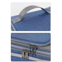 Сумка для ланча DuoBag на два яруса с термоизоляцией 10 л, Синяя