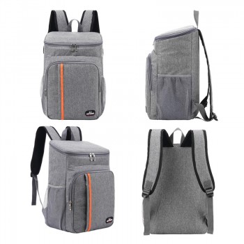 Терморюкзак-холодильник для еды и напитков 18 л, водонепроницаемый, для пикника и поездок Bag, серый