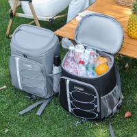 Терморюкзак Cooler Backpack 20 л мягкая сумка-холодильник для пикника, кемпинга, черный