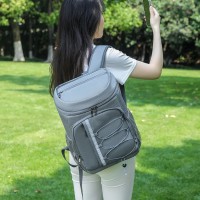 Терморюкзак Cooler Backpack 20 л мягкая сумка-холодильник для пикника, кемпинга, черный