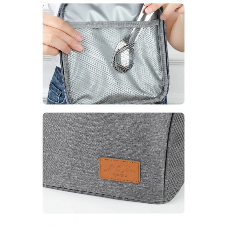 Вместительная и компактная термосумка-холодильник Termica 10 л с ремешком, серая