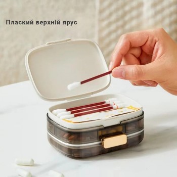 Органайзер для таблеток TravelBox 10 - герметичная таблетница с 10 отделениями