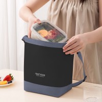 Термосумка для еды и напитков 2в1, регулируемая 10/5 л, ланч-бег трансформер Tiffin Food, черная